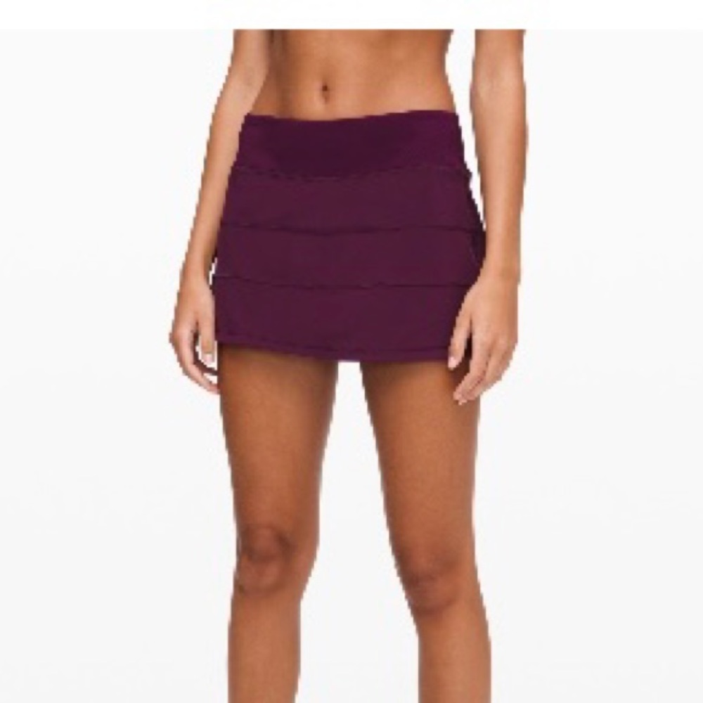 lululemon athletica Deep Plum Tiered Mini Skirt